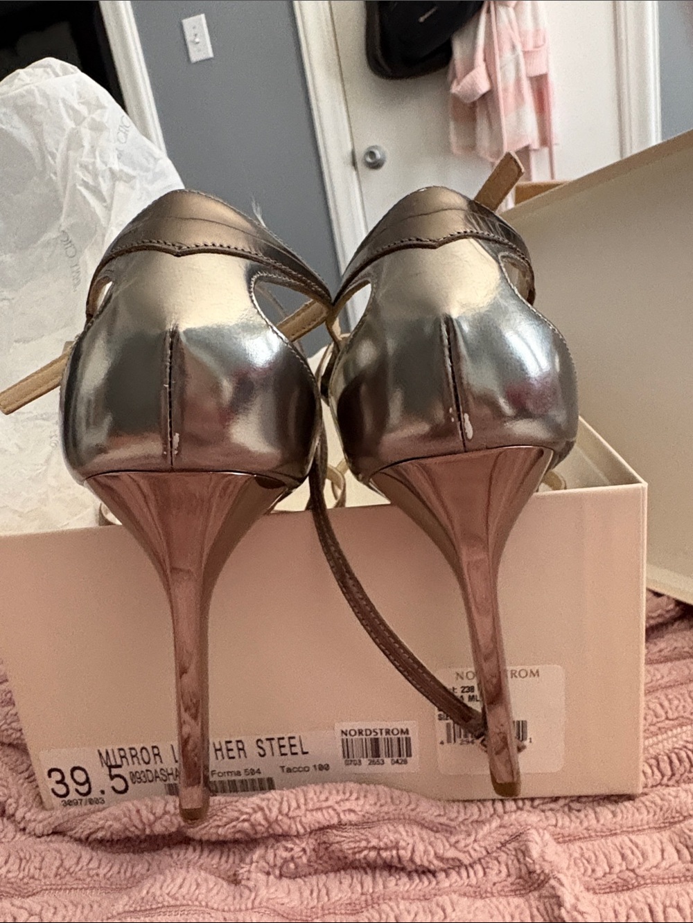 Jimmy CHOO DASHA MIRROR
STEEL DASHA size 39.5 heels 4β. - Picture 11 of 12